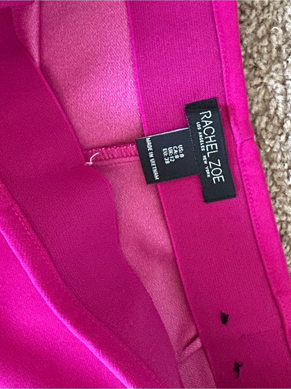 Rachel Zoe Hot Pink Flared Ponte Leggings - Picture 2 of 3